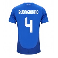 Camiseta Italia Alessandro Buongiorno #4 Primera Equipación Replica Eurocopa 2024 mangas cortas